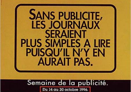 SEMAINE DE LA PUBLICITE
