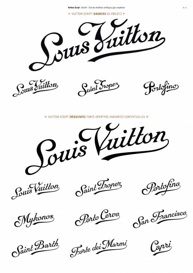 Vuitton Script, Projet Resorts