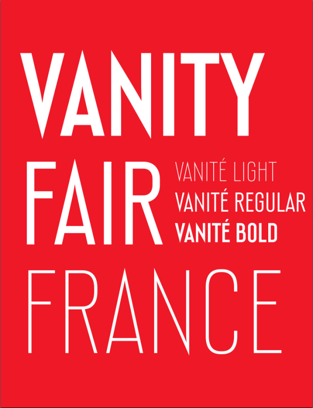 Typographie Vanité