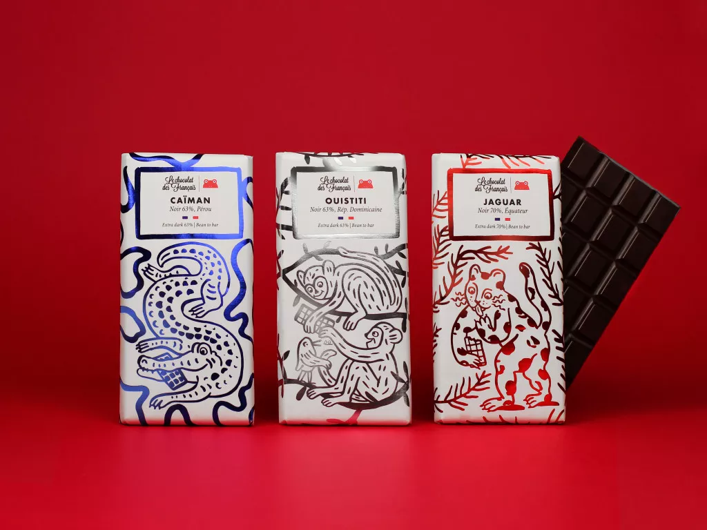 Le chocolat des Français trio Pure Origine bean to bar