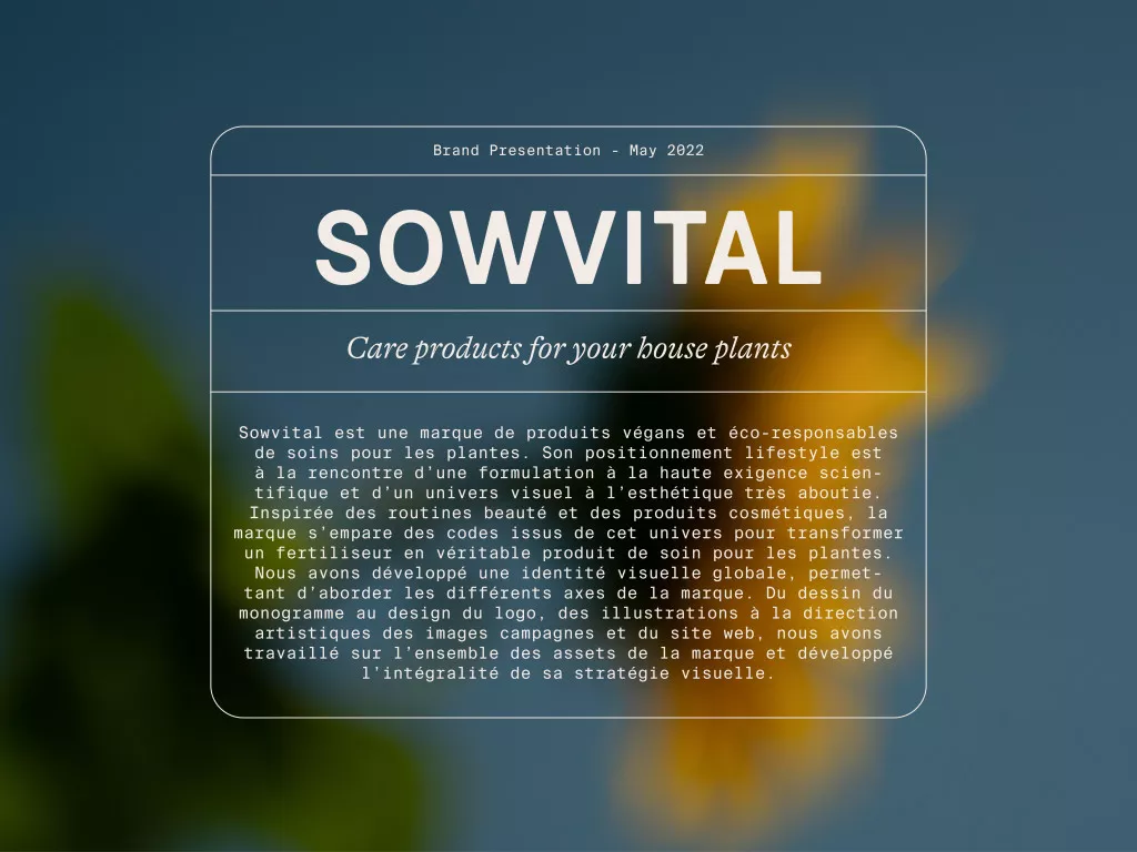 SOWVITAL Plant care products